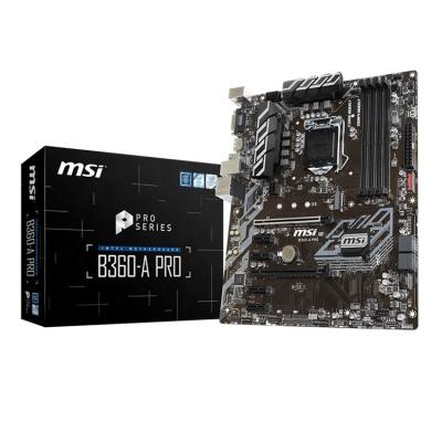 China New B360 A PRO 64GB DDR4 Intel LGA1151 ATX original MSI gaming desktop motherboard in used for sale