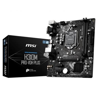 China MSI Desktop Intel H310M PRO VDH PLUS 32GB DDR4 LGA1151 m ATX Gaming Desktop Motherboard for sale