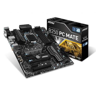 China MSI Intel B250 PC MATE 64GB DDR4 LGA1151 PCI-E 3.0 ATX Gaming Desktop Motherboard for sale