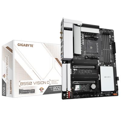 China Best Selling GIGAOCTET B550 VISION D Desktop Motherboard Supports 3rd GEN AMD Ryzen Processors With AM4 Socket for sale