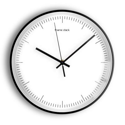 China Decor Antique Quartz Home Preciser Style Quality Minimalist Glass Wall Clock for sale