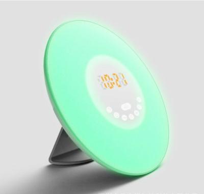 China Radio Sunrise Wake Up Light Alarm Clock New Design Desk Clock for sale