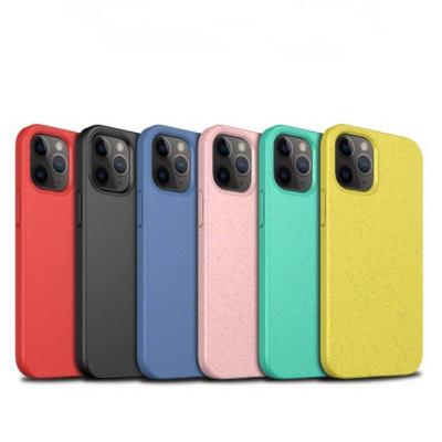 China Colorful Eco-friendly Wheat Straw TPU Shockproof Mobile Phone Case For i Max Pro 12 Smart Phone Cover for sale