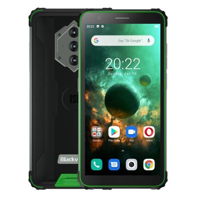 China Duals Latest Blackview BV6600 5.7inch SIM Card Waterproof Rugged Smart Phone MTK6762V 4+64G 8580 MAH Long Time Standby Battery Mobile Phone 2021 for sale