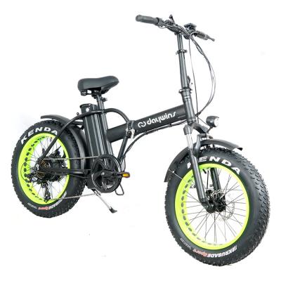 China New Design Alloy Foldable Parion 20inch Hidden Battery Fat Tire Electric Bicycle Bike New for sale