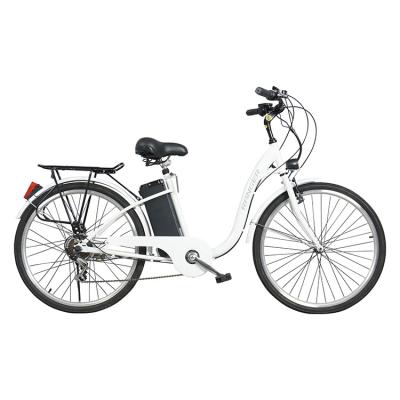 China Steel urban commuters city bike with low price with 36v 10.4ah battery city electric bicycle for lady OEM customized city ebike for sale