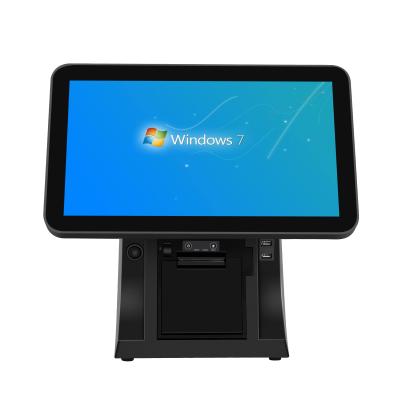 China PC+ABS 15.1 Inch Windows Touch Screen All In One Position Electronic Cash Register With Printer Scanner NFC for sale