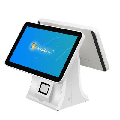 China 15.1 Inch Touch Screen Windows Dual Screen Cash Register System Terminal POS / POS / POS Systems 64G for sale