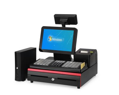 China Double Windows / Android Machines VFD Machines Double Screen POS System All In One POS for sale