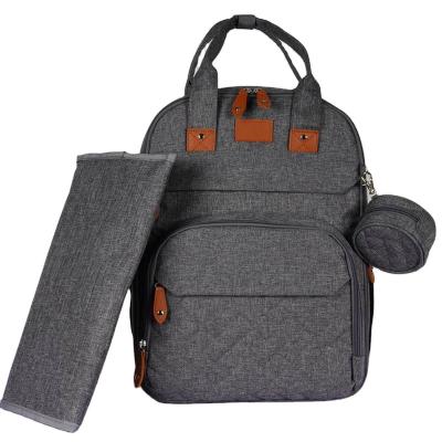 China With USB Waterproof Diaper Bags Mummy Baby Diaper Bag Multifunctional Backpack for sale