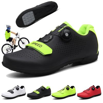 China Rubber Cycling Shoes Mtb Sneaker Men Non Slip Rubber Mountain Bike Bicycle Shoes Women Flat Road Sneaker Speed ​​Pedal Cycling Shoes for sale