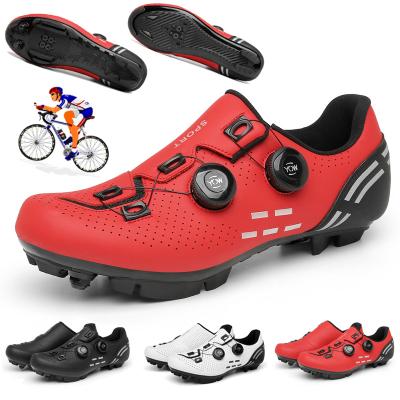 China MTB Shoes Mens SPD Mountain Bike Shoes Dirt Route Rubber Cycling Cleat Shoes Road Bike Speed ​​Sneaker Women Pedal Bicycle Flat Shoe for sale