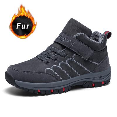 China Winter Trend Fashion Plush Waterproof Boots Super Warm Men Snow Boots For Men's Sneakers Large Size 48 Outdoor Shoes Men Ankle Boots for sale