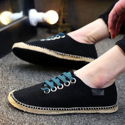 China CUSHIONING Canvas Slip On Shoes Man Canvas Shoes Solid White Fashion Knitting Sapatos Light Weight Korean Casual Men's Breathablegy6 Sneakers for sale