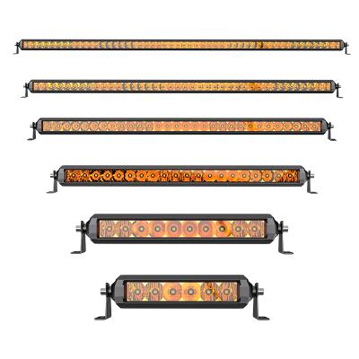 China AURORA Screwless 12v Offroad truck LED Light Bar Combo Beam car led driving amber light for sale