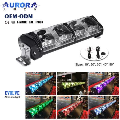 China China First Multifunctional Evolve Light Bar Offroad 10 inch LED RGB Light Bar for sale