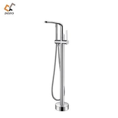 China Floor Stand Faucets Dolphin Collection Freestanding Bathtub Faucet for sale