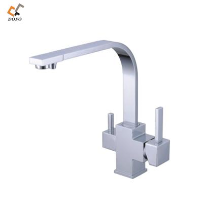 China Three Way Faucets Two Way Water Mouth Kitchen Faucet Sink Faucet for sale