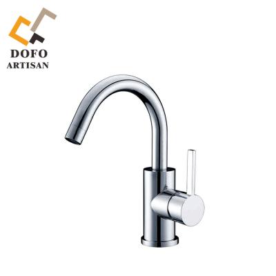 China Sense Faucets Easy Installation Chrome Spray Kitchen Sink Faucet for sale