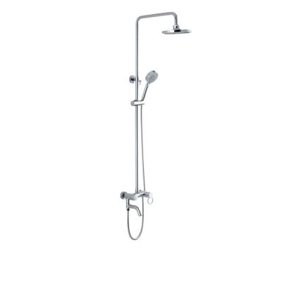 China Floor Stand Faucets Bathroom Shower Stainless Steel Shower Arm Bath Shower Set for sale