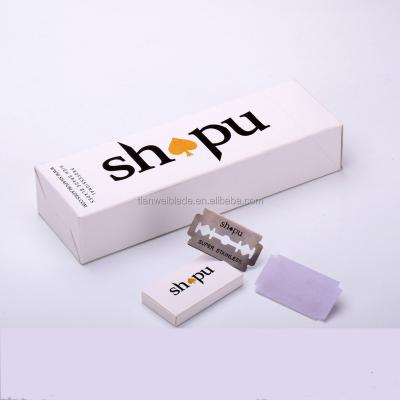 China Popular Single Blade Plastic Disposable Barber Shaving Razor Blade for sale