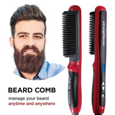 China Fast Heat Electric Beard Straightener for Men - Professional Fast Styling Comb for Frizz-Free Beard Hair - Ceramic Ion Heating Control for sale