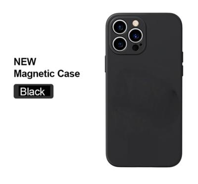 China Shockproof Camera Lens Protect Magnetic Soft Silicone Cases Phone Case For Iphone 13 Promax 12 mini 11 pro With Magnet Back Cover for sale