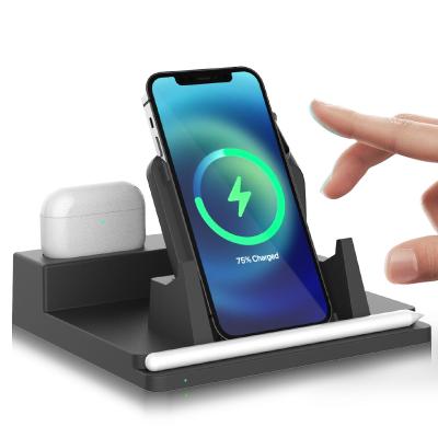 China Multifunctional Mobile Phone Charger Wireless Fast Wireless Charger Portable Charger For Iphone Watch for sale