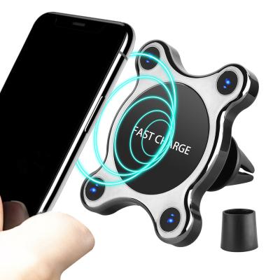 China Mobile Phone 360 ​​Degree Rotation 15W Car Phone Wireless Charger Magnetic Holder Mount Charger For Car for sale