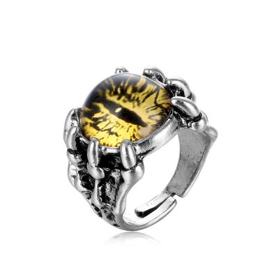 China Retro Punk Rock Environmental Friendly Logo Stainless Steel Jewelry Finger Engraved Style Ring For Men for sale