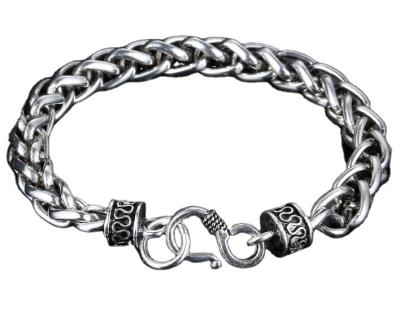 China Environmental Friendly Hot sale High Quality Silver Bracelets Curb Cuban Chain men bracelet stainless steel for sale