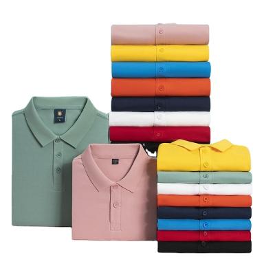 China Summer Breathable Cotton Lapel T-shirt Children's Day Short Sleeve Polo Shirt Custom Parent-Child Wear for sale