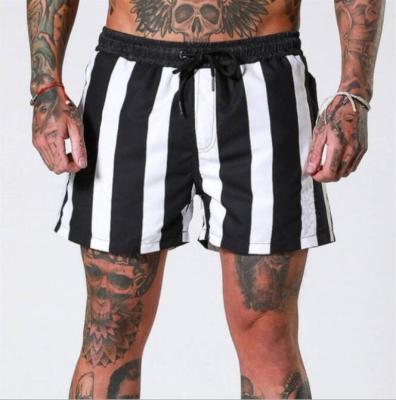 China 2022 New Fashion Anti-wrinkle men's striped shorts quick-drying stretch beach shorts clothing top for sale