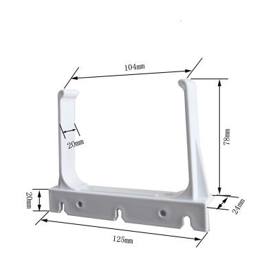 China High Quality Clean and Earth Saving PVC Plastic Square Pipe Using Flange Nft Hydroponics Gutter For Lettuce for sale