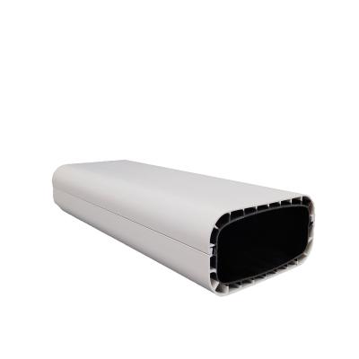 China Energy Saving 100*50mm Channel Inner Black White External Channel Greenhouse Hydroponic Nft Raceway PVC Tube for sale