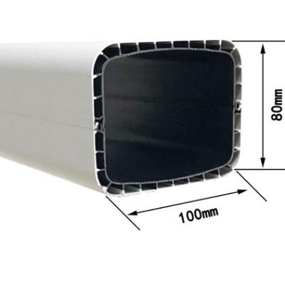 China Eco - Friendly And Durable Commercial Greenhouse Equipment 100*80mm Hinged Hydroponic NFT Square Hose for sale