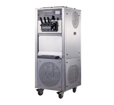 China Snack Factory Three Flavors Soft Ice Cream Machine Large Capacity 40L/H WF1-240 for sale