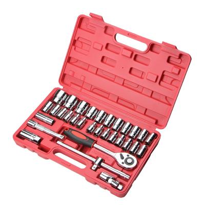 China 32pcs Chrome Vanadium Steel Ratchet Wrench Socket Repair Set 1/2inch for sale