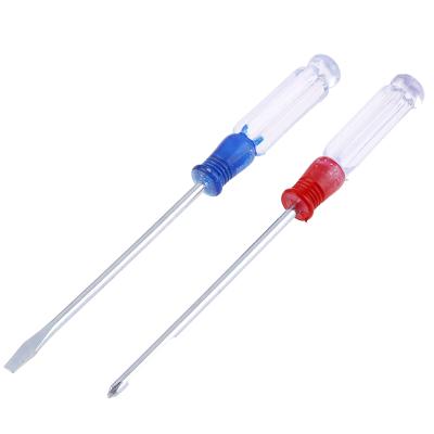 China Small Durable Screwdriver With Crystal Clear Handle Portable Screwdriver 3 Inch Professional Repair Tool for sale