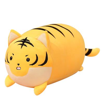 China New Cute Gift Tiger Doll Stuffed Fluffy Tiger Plush Toy Soft Animal Plush Pillow for sale