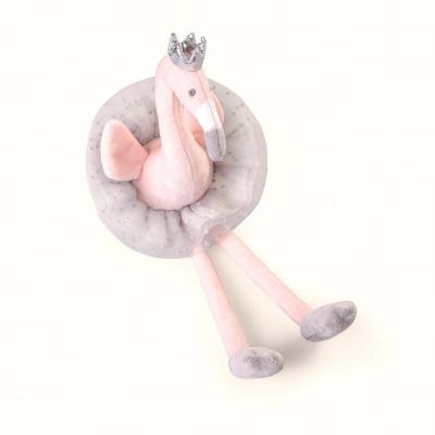 China Soft Pink Flamingo Ballet Plush Toy Cute Princess Skirt Doll Birthday Gift for sale