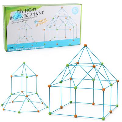 China 2021 Hot Selling Ultralight DIY Tents Toys Frame To Assemble Breathable Game Tent For Kids Play House for sale