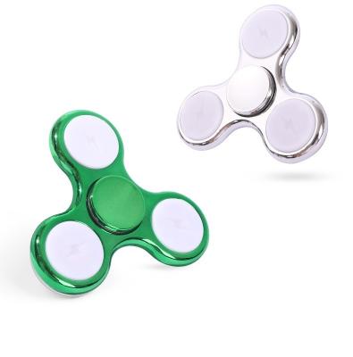 China FLASHING colorful fidgety person flash gyro metal kids top fun fidgety person fidget gyro mini tri hand fidgety person spinner toys for sale