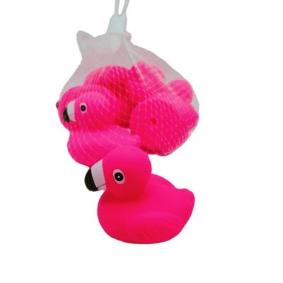 China Rubber Bath Wetting Sounds Squeezes Duck Flamingo Light Toy Animals Flamenco PVC Flamingo Bath Toy Rubber Bath Unicorn Floating for sale