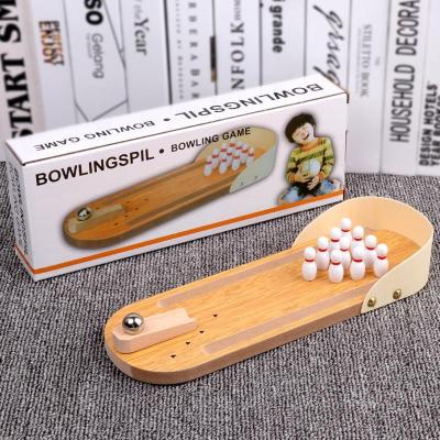 China Wholesale Kids Gift Wooden Rolling Slot Toys Mini Desktop Game Kids Door Sports Rolling Toy for sale