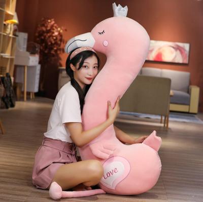 China Birthday Gifts Pink Flamingo Stuffed Plush Toy Doll Stuffed Animal Doll Children's Pillow Plush Toys Birthday Gifts for sale