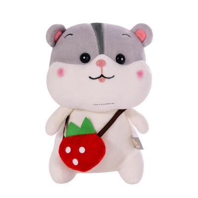 China New Creative Custom Cute Cotton Fruit Bag Hamster Plush Pillow Doll Toys For Children for sale