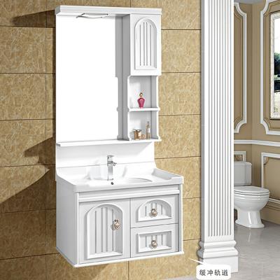 China Modern Hot Selling Economic Waterproof Bathroom Vanity PVC Cabinets for sale