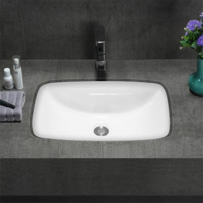 China Shampoo Sinks Chaozhou Top Quality Ceramic Square Under Counter Basin Sink for sale