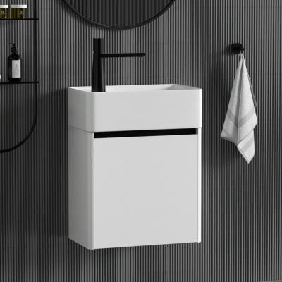 China Hot Sale Modern Customized Space Saving Small White Bathroom Corner Cabinet Wall Mounted for sale